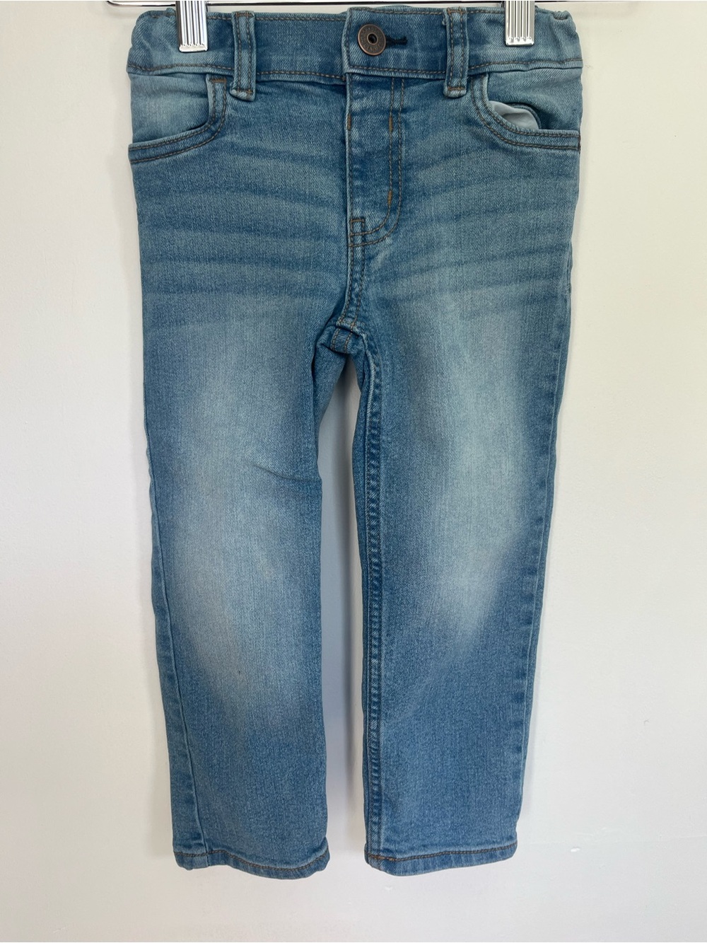 Oshkosh B’Gosh Straight Leg Light Wash Adjustable Waist Jeans Girls Size 3T